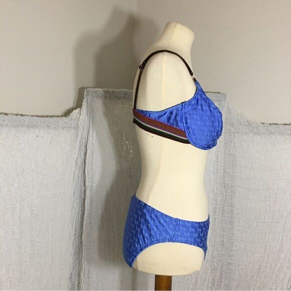 Kenneth Cole Reaction Blue Bikini Size Large - Picture 2 of 7